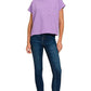 Zenana Round Neck Short Sleeve T-Shirt LAVENDER M