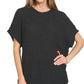 Zenana Short Sleeve Round Neck Sweater - DAVERRI FASHIONS
