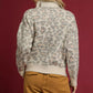 Umgee Leopard Print Quarter-Zip Knit Sweater - DAVERRI FASHIONS