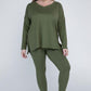 Zenana Plus Size Buttery Soft Loungewear Set Pants Sets