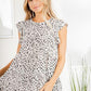 Heimish Full Size Tiered Ruffled Animal Print Round Neck Blouse Plus Size Blouses