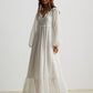 Daverri Fashions Boho Chic Crochet Lace Maxi Dress - DAVERRI FASHIONS