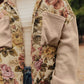 Floral Waffle Knit Patchwork Chest Pockets Buttoned Jacket - DAVERRI FASHIONS
