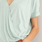 HYFVE Short Sleeve Surplice Top Short Sleeve Tops