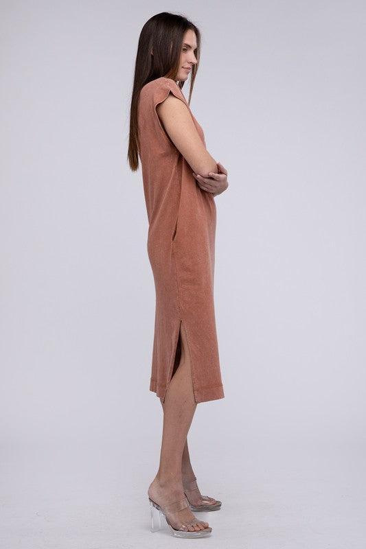 Casual Comfy Sleeveless Midi Dress Mid Dresses