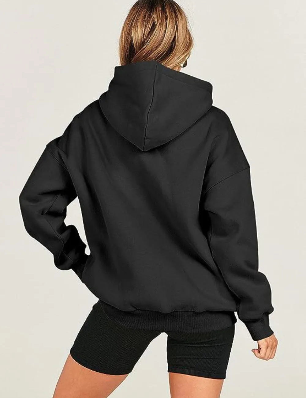 Dropped Shoulder Long Sleeve Hoodie | Hoodies Daverri Fashions