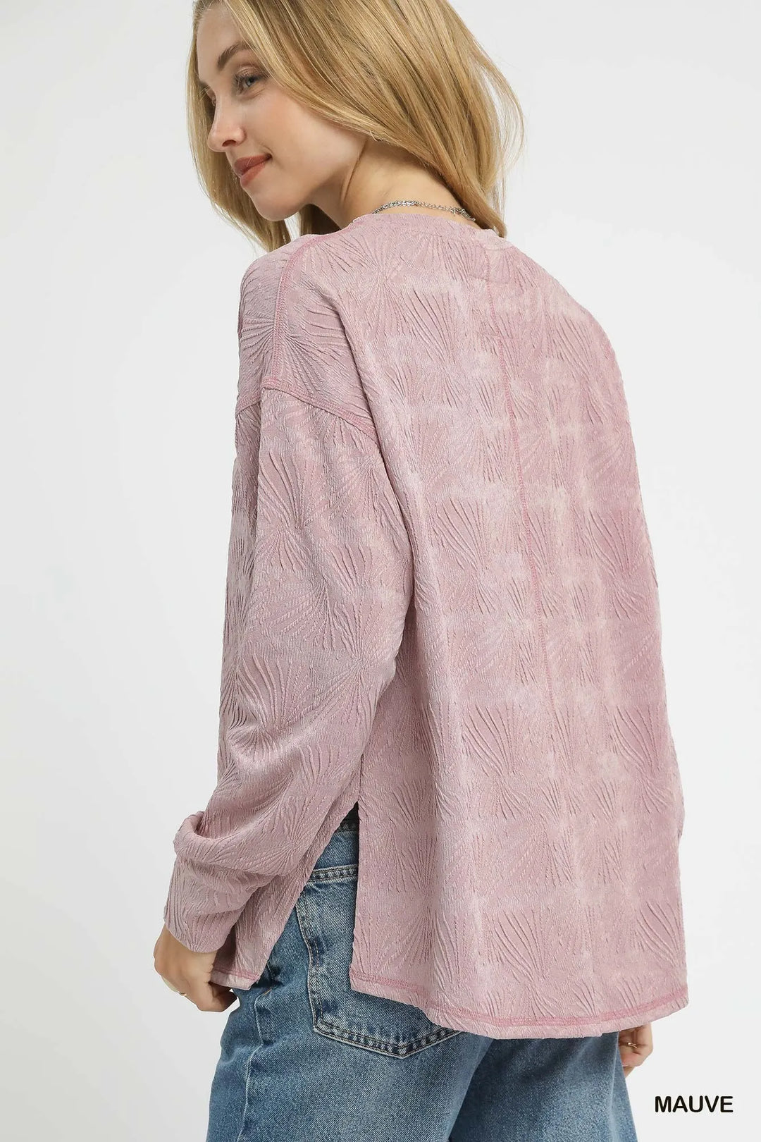 Umgee Textured Knit Long Sleeve Top | Knit Tops Daverri Fashions