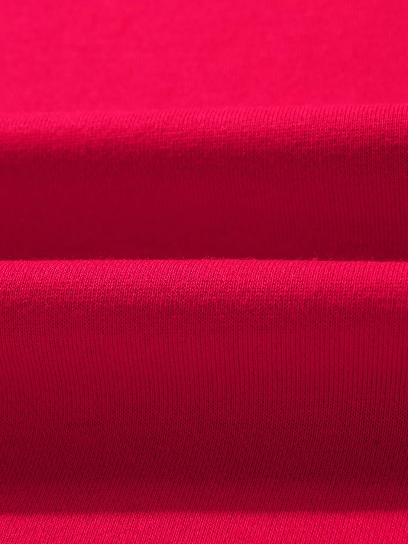 Red textured fabric panel in Striped Patchwork Sleeve Colorblock Sweatshirt