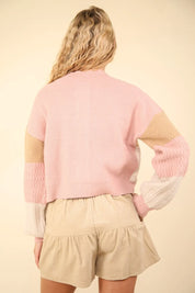 VERY J Color Block Button Down Textured Sweater Cardigan | Sweaters Daverri Fashions
