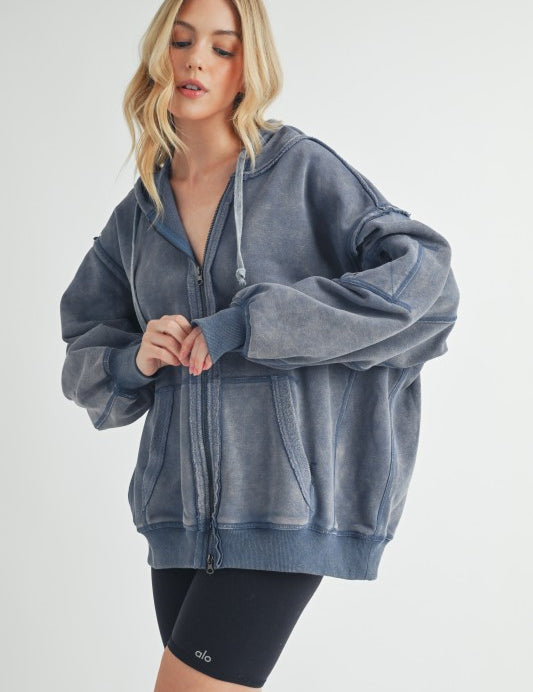 Fiori Hoodie Jacket | Jackets Daverri Fashions