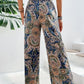 Printed Wide Leg Pants - DAVERRI FASHIONS