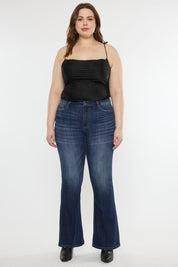 Kancan Full Size Mid Rise Slim Flare Jeans | Jeans Daverri Fashions