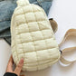 Quilted Nylon Crossbody Bag - DAVERRI FASHIONS