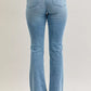 Judy Blue Full Size Mid Rise Bootcut Jeans with Contrast Wash & Front Patch Pockets Plus Size - DAVERRI FASHIONS