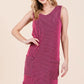 BOMBOM Rib Knit Tank Dress