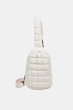 Quilted Nylon Crossbody Bag - DAVERRI FASHIONS