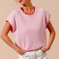SO ME Textured Light Weight Sweater Dolman Top Sweaters