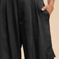 Annie Wear Wide Leg Cargo Satin Pants Pants