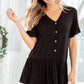 Heimish Full Size Ruffled V-Neck Short Sleeve Blouse Plus Size Blouses