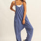HYFVE Relaxed Fit Mineral Washed Overalls with Pockets Overalls