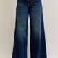 Judy Blue High Waist Palazzo Jeans with Front Patch Pockets - DAVERRI FASHIONS