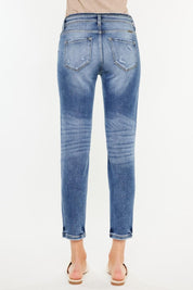 Kancan High Rise Distressed Mom Jeans | Jeans Daverri Fashions