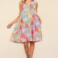 Haptics Full Size Babydoll Floral Patchwork Dress with Side Pockets Babydoll Dresses