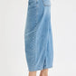 RISEN Full Size Mid Rise Fit Crop Wide Volume Leg Jeans Plus Size Jeans