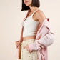 VERY J Mineral Washed Oversized Gauze Shacket Shackets