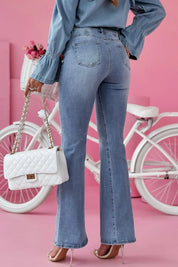 Bootcut Jeans with Pockets | Jeans Daverri Fashions