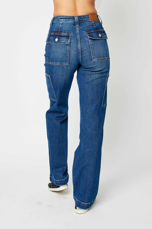 Judy Blue Full Size High Waist Cargo Jeans Cargo Jeans