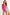 ADORA Fringe Hem Crochet Top HOT PINK One Size Tops