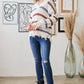 ADORA Frayed Edge Stripe Sweater Sweaters