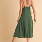 Aemi+Co Side Button Midi Cami Dress - DAVERRI FASHIONS