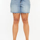 Kancan Full Size Raw Hem High Waist Denim Shorts Denim Shorts