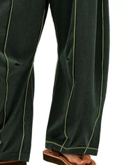 Drawstring Wide Leg Elastic Waist Pants | Pants Daverri Fashions