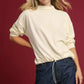 Umgee Ribbed Drawstring Hem Knit Top - DAVERRI FASHIONS
