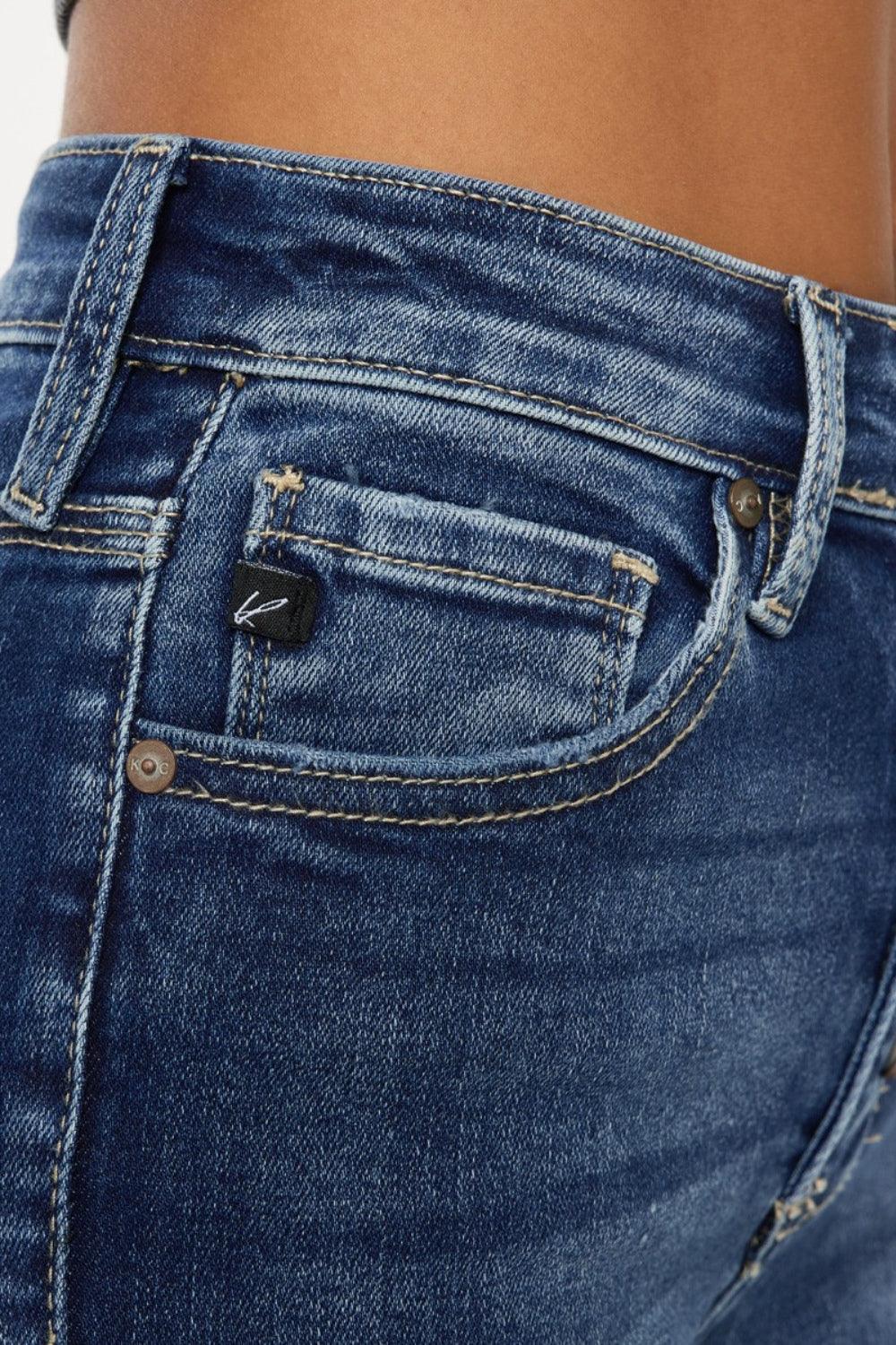 Kancan Full Size Cat's Whiskers Button Fly Denim Shorts | Daverri Fashions