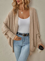 Cozy Oversized Open Front Knit Cardigan | Cardigans Daverri Fashions