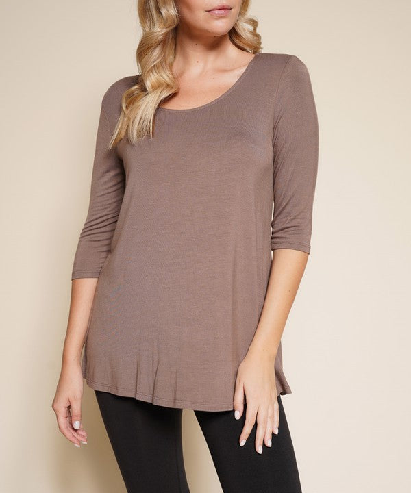 BAMBOO ELBOW TUNIC T