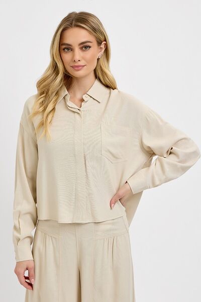 RISEN Button Down Long Sleeve Shirt