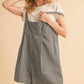 Aemi+Co Plaid Square Neck Romper