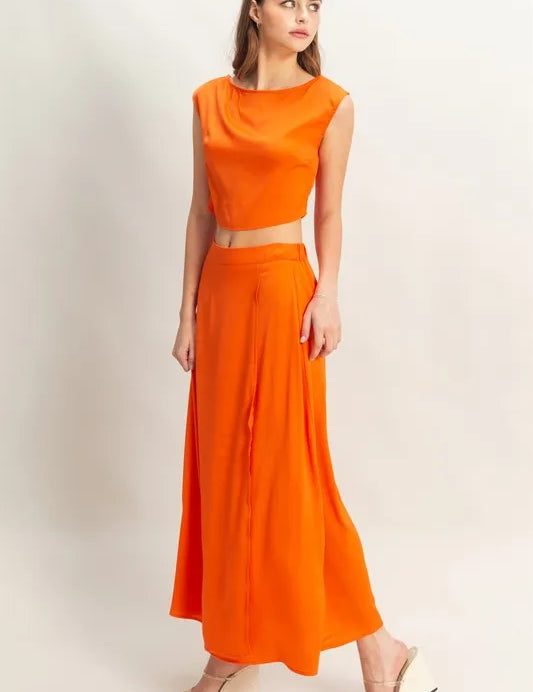 HYFVE Sleeveless Top and Maxi Skirt Set | Outfit Sets Daverri Fashions