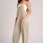 Lovelet Wide Strap Jumpsuit with Pockets - DAVERRI FASHIONS
