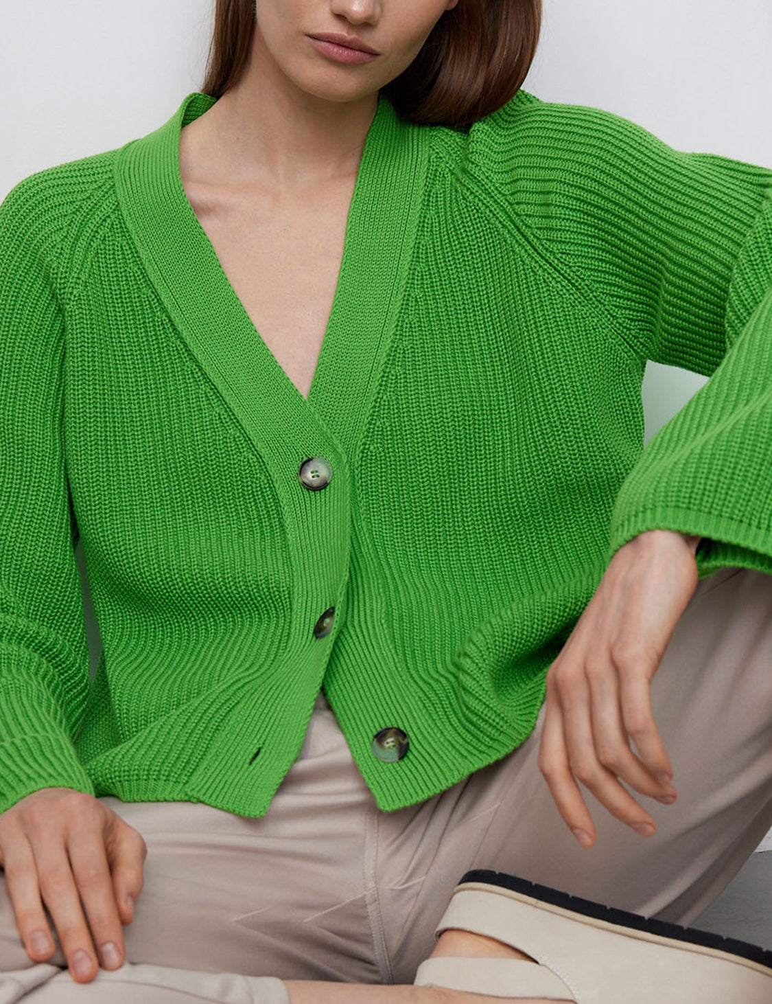 Raglan Sleeve Button Down Cardigan | Cardigans Daverri Fashions