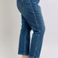 Judy Blue Full Size High Waisted Rigid Magic Non-destroy Straight Leg Jeans Plus Size - DAVERRI FASHIONS