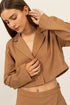 HYFVE Cropped Button-Down Blazer - DAVERRI FASHIONS