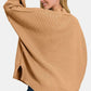 Zenana Side Sit Oversize Sweater Dk Brush - DAVERRI FASHIONS
