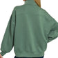 Zenana Scuba Quarter-Zip Sweatshirt - DAVERRI FASHIONS