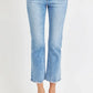 RISEN Full Size Low Rise Crop Slim Straight Jeans - DAVERRI FASHIONS